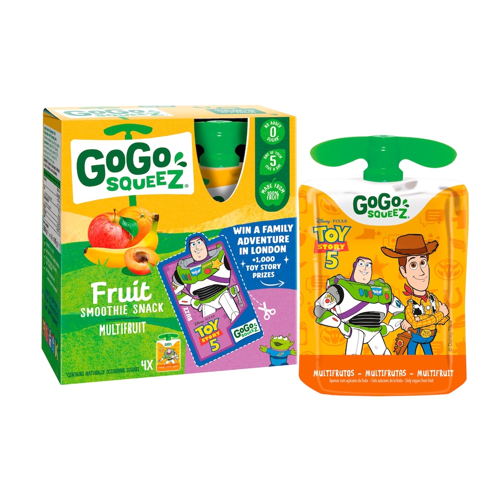 image 1 of GoGo squeeZ Fruit Smoothie Snack Multifruit 4X90g