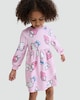 image 1 of Hello Kitty Cotton Rich Sweater Dress in Pink