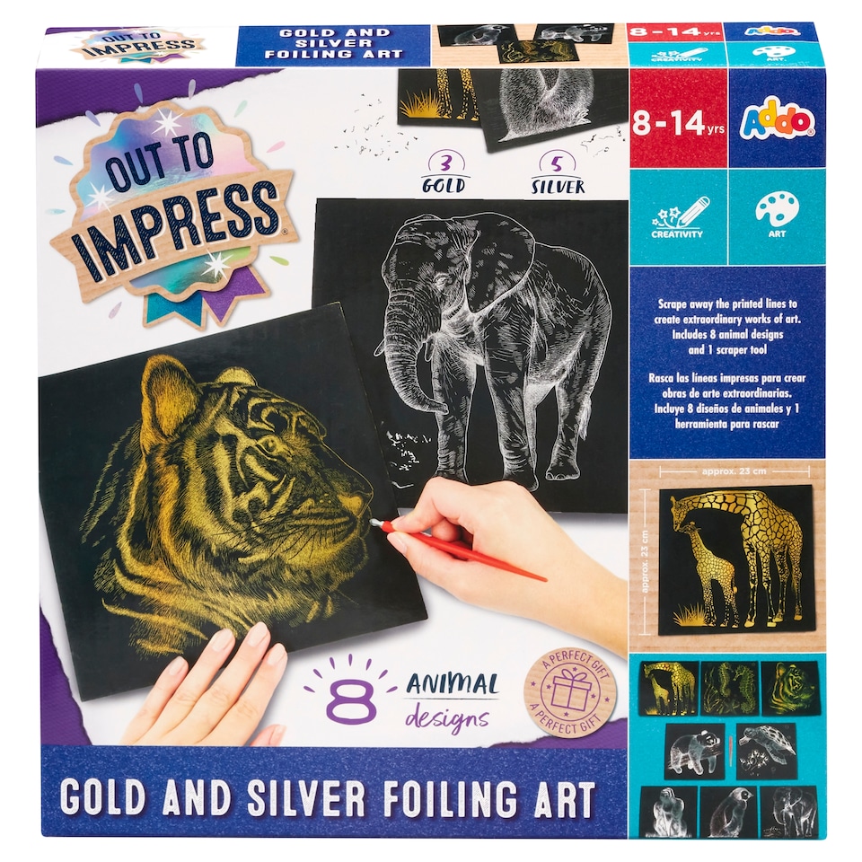 Addo Out to Impress arany-ezüst képkarcoló készlet 