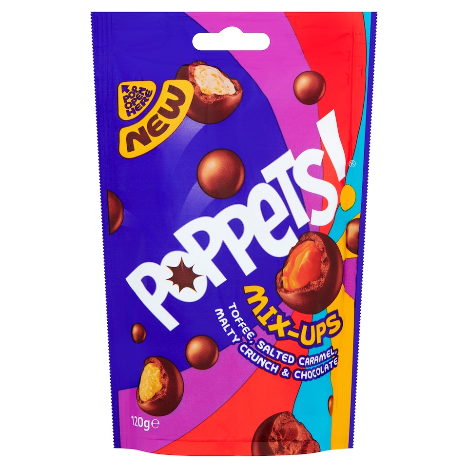 Poppets Mix-Ups Tffe, Salted Caramel Chocolate 120G