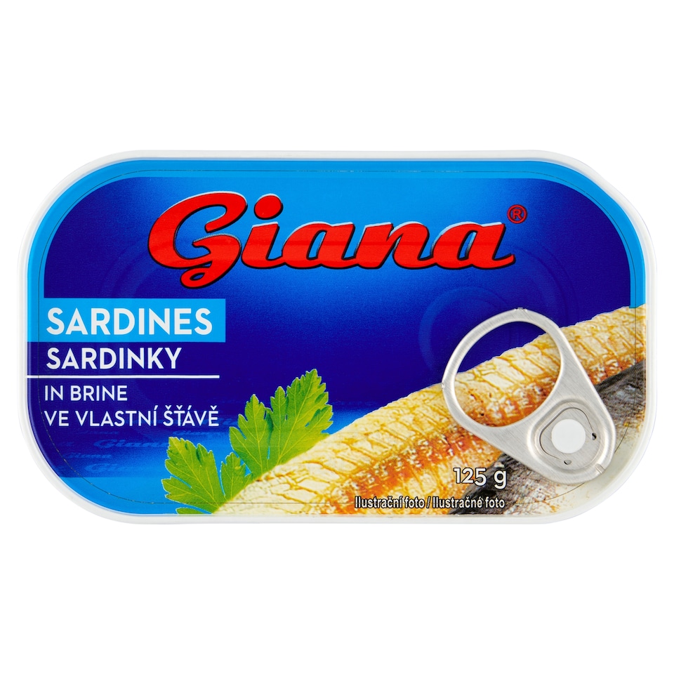 Obrázek 1 pro produkt Giana Sardinky ve vlastní šťávě 125g