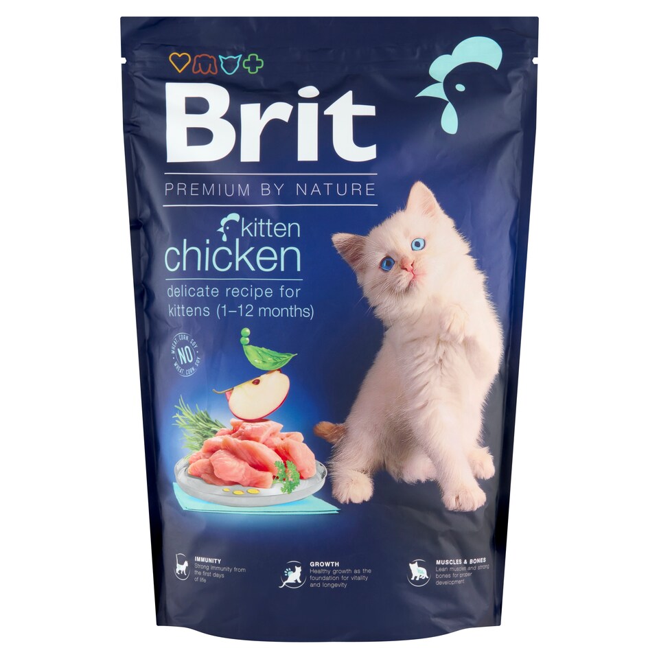 image 1 of Brit Premium by Nature Kitten Chicken Complete Cat Food 1.5kg