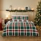 image 1 of Silentnight Brushed Green Tartan Duvet Set Double