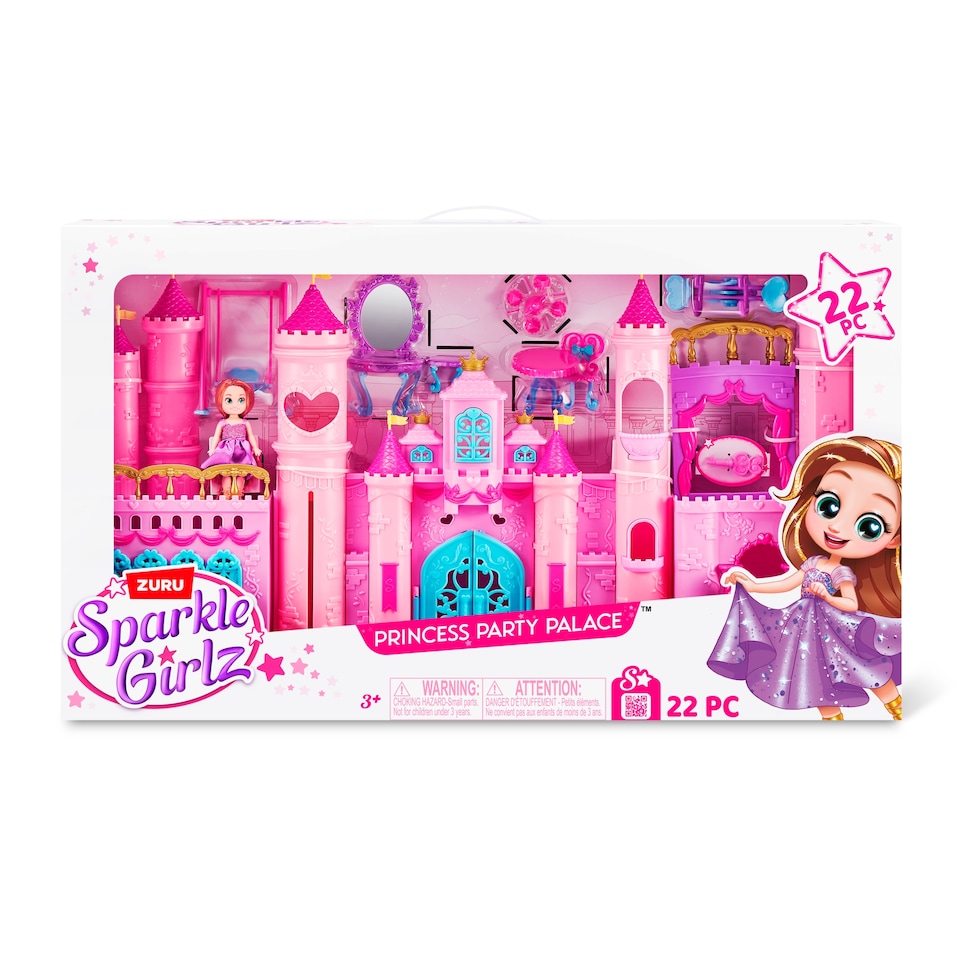 image 1 of Zuru Sparkle Girlz Dolls Playset-Dolls & Castle-4.7" Cupcake Little World - Kingdom Castle