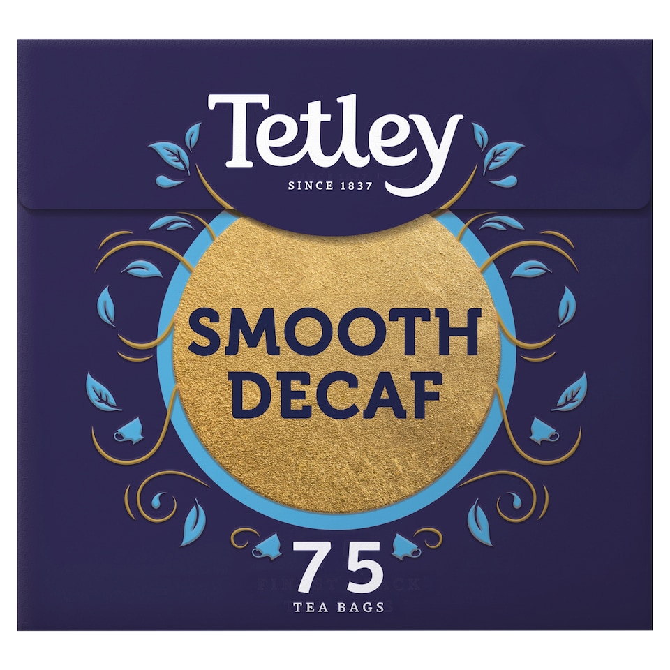 TETLEY Smooth Decaf 75 Teabags 237g
