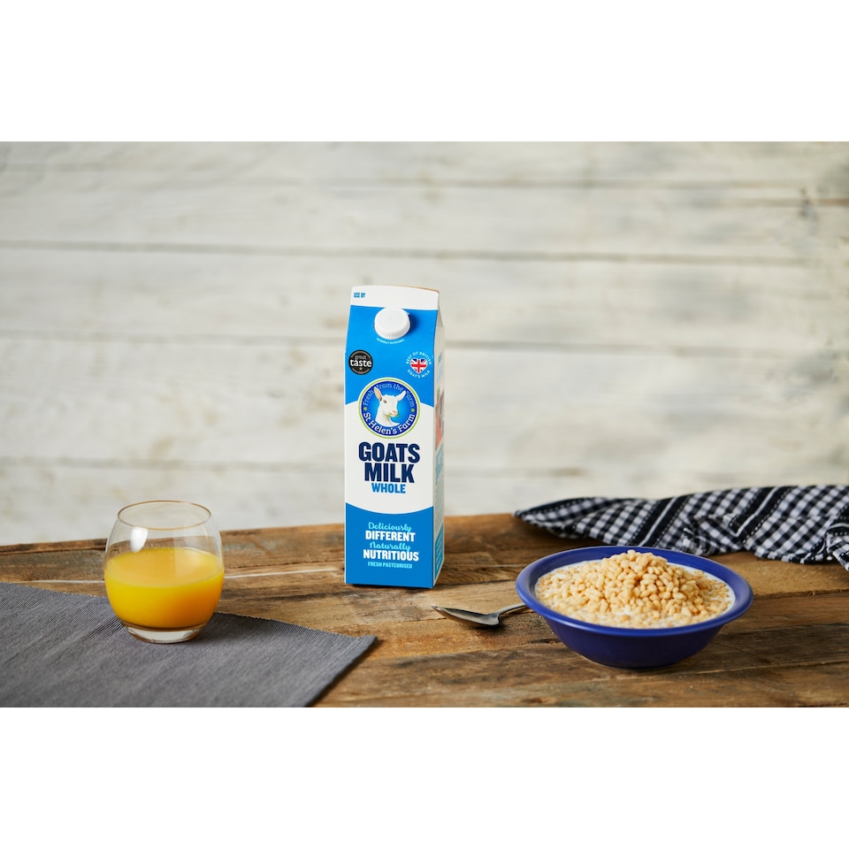 image 1 of St Helen's Fresh Whole Goats Milk 1 Litre