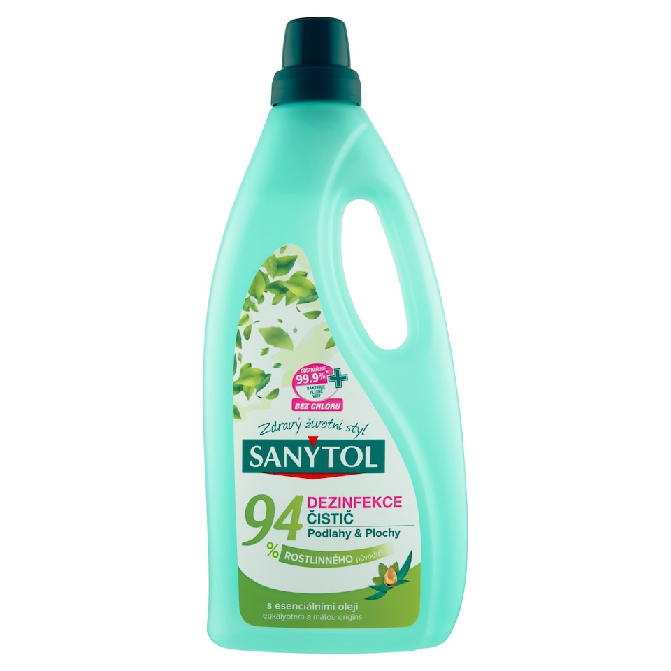 image 1 of Sanytol Disinfection Floor & Surface Cleaner with Essential Oils Eucalyptus and Mint Origins 1L