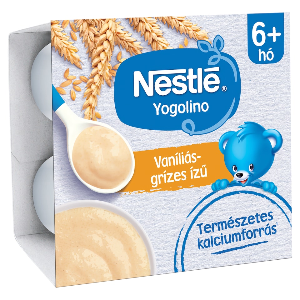Nestlé Yogolino vaníliás ízű grízes babapuding 6+ hó 4 x 100 g (400 g)  1. kép