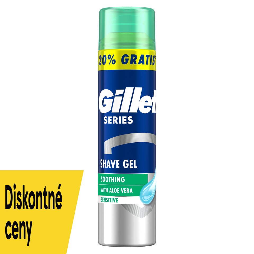 obrázok 1 z Gillette Series Upokojujúci Gél Na Holenie S Aloe Vera, 240ml