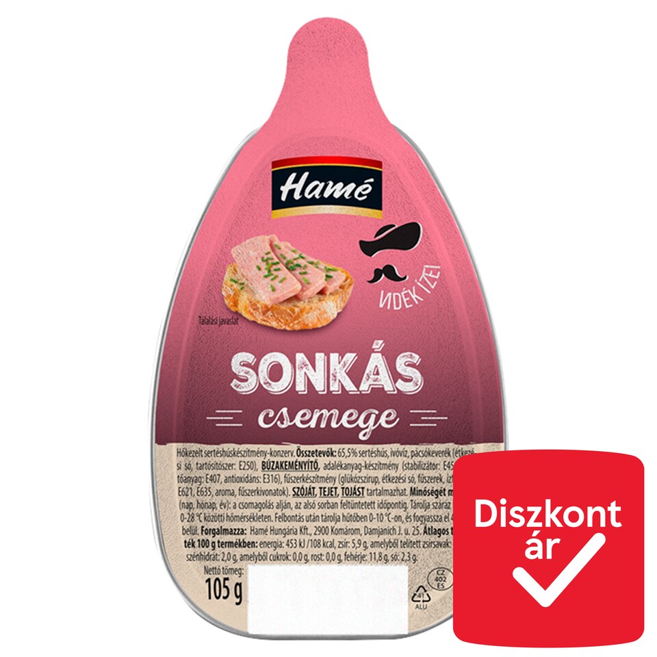 Hamé sonkás csemege 105 g  1. kép