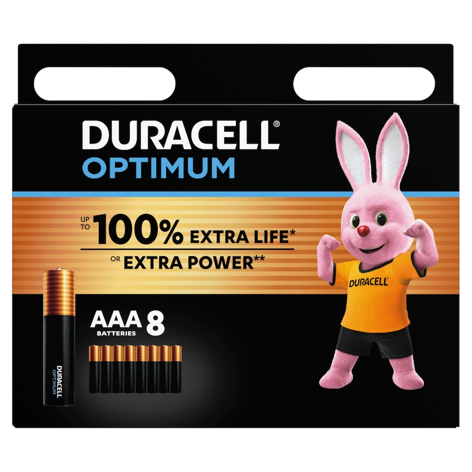 image 1 of Duracell Optimum AAA 8 Pack