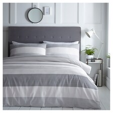 Sn Seersucker Stripe Duvet Set Double