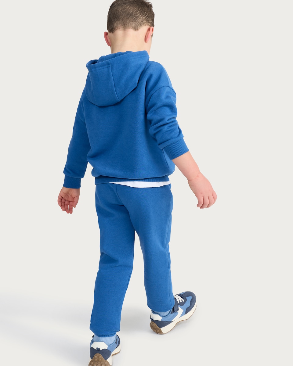 image 1 of Marvel Cotton Rich Hoodie and Joggers Set in Blue