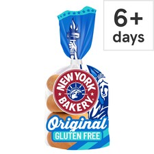 New York Bakery Co. Gluten Free Plain Bagels 4 Pack