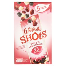Whitworths Shots Berry& White Chocolate 5X25g