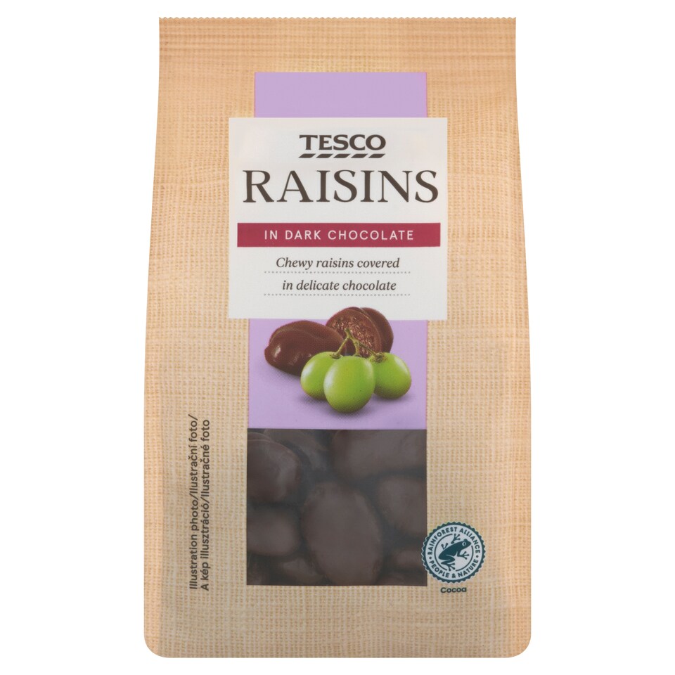 Tesco Raisins in Dark Chocolate 120 g
