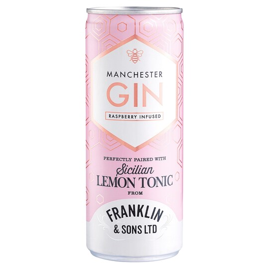 Manchester Gin Raspberry Infused Lemon Tonic 250Ml