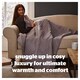 image 2 of Silent Night Control Heated Fleece Throw
