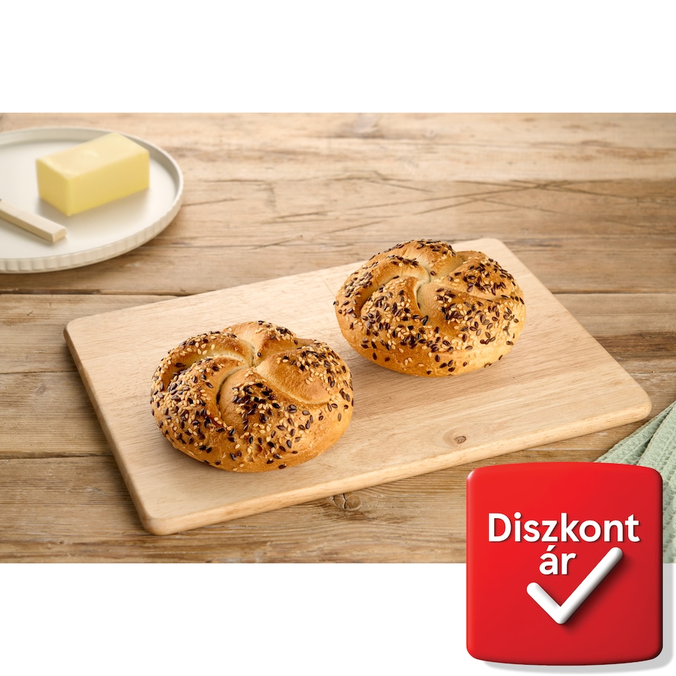 Szendvics zsemle sokmagvas 60 g  1. kép