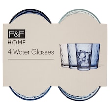 F&F Home Shades of Blue pohár 295 ml 4 ks