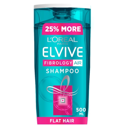 L'oreal Elvive Fibrology Air Flat Shampoo 500Ml Tesco Groceries