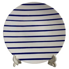 Tesco Thin Blue Stripe Side Plate