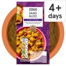 Tesco Indian Saag Aloo 300G