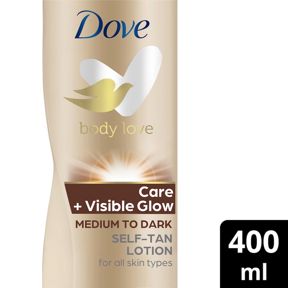 image 1 of Dove Visibleglow Gradual Self Tan Medium To Dark 400Ml