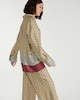 image 1 of F&F Satin Geometric Print Long Sleeved Co-ord Shirt in Multi