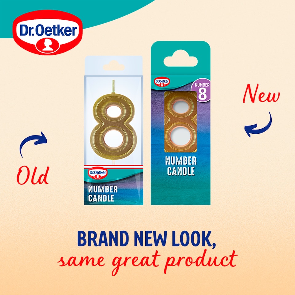 image 1 of Dr. Oetker Number 8 Candle