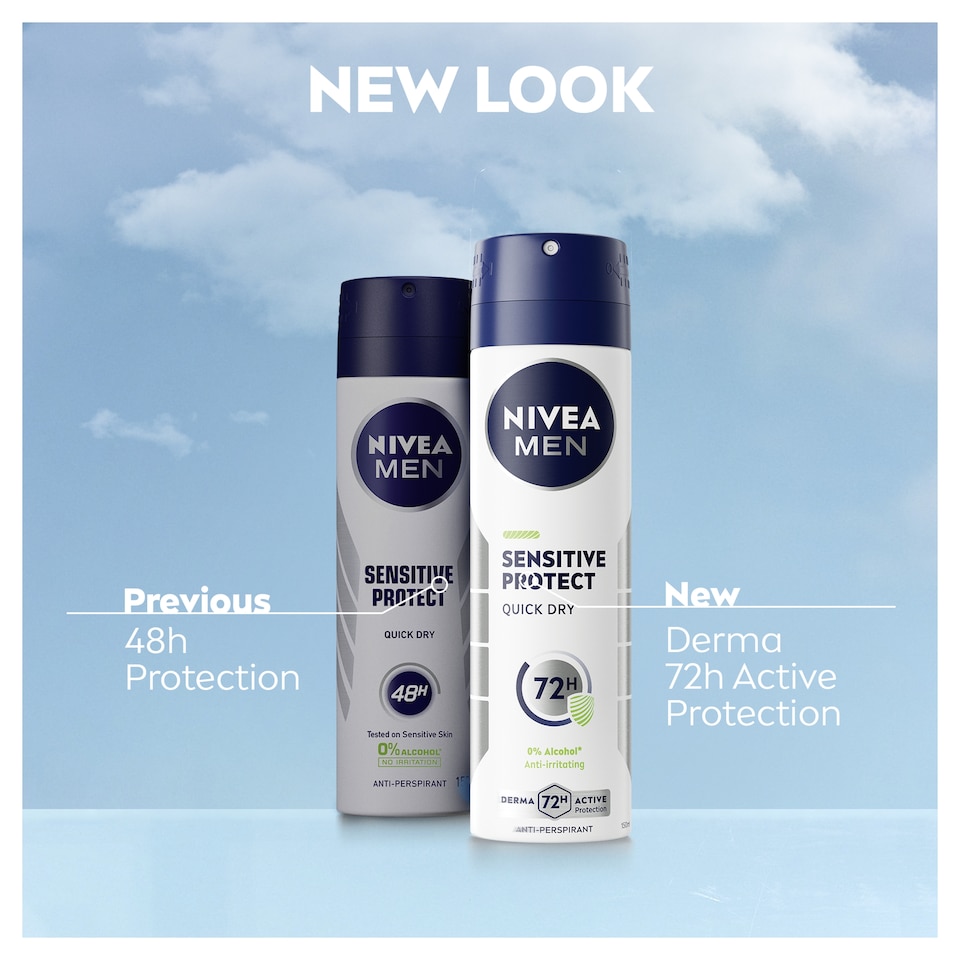 image 1 of Nivea Men Sensitive Protect Antiperspirant Deodorant 150Ml