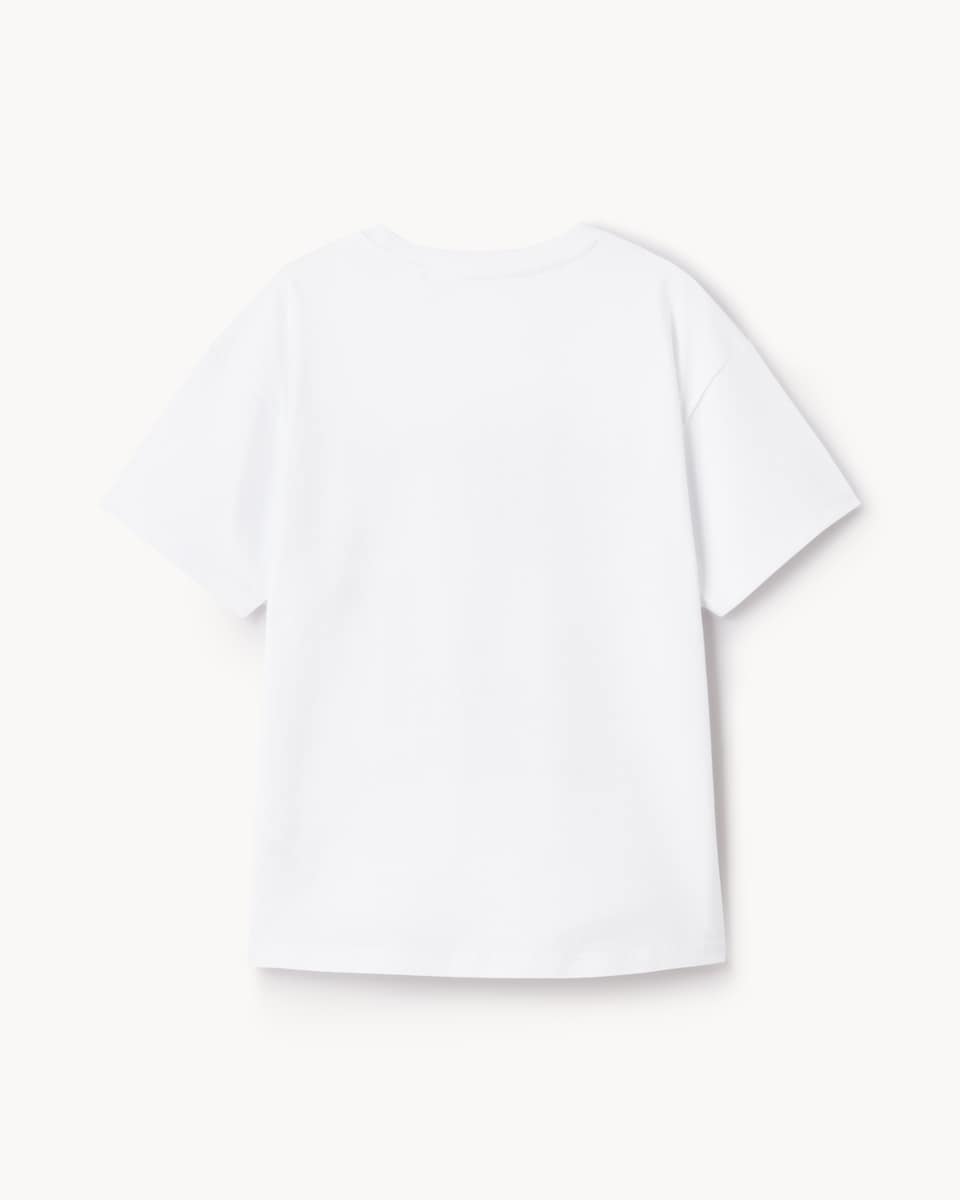 image 1 of F&F Girls Pure Cotton Seoul Sisters T-Shirt in White