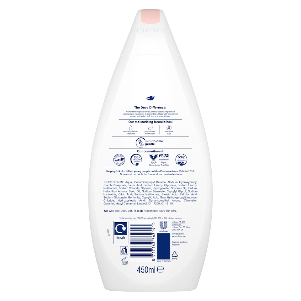 image 1 of Dove Bodywash 450Ml Renewing Glow