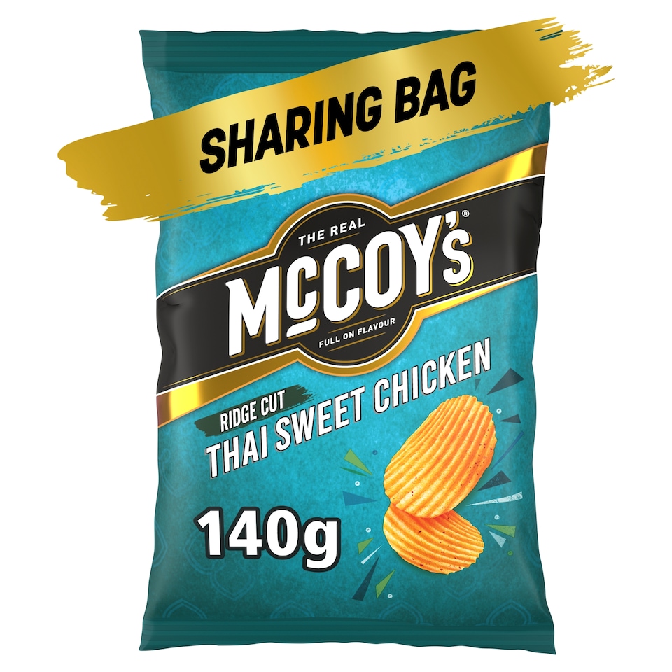 image 1 of McCoy's Thai Sweet Chicken Sharing Crisps 140g