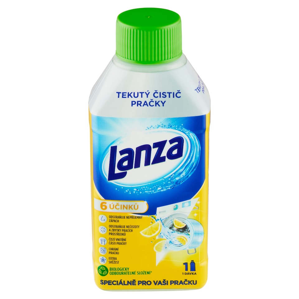 obrázok 1 z Lanza Tekutý čistič práčky - sviežosť citróna 250 ml