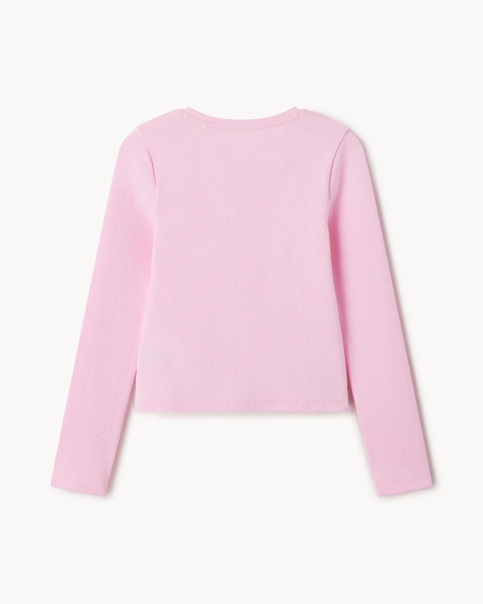 image 1 of F&F Girls 3-Pack Cotton Rich Ribbed Tops in Multi