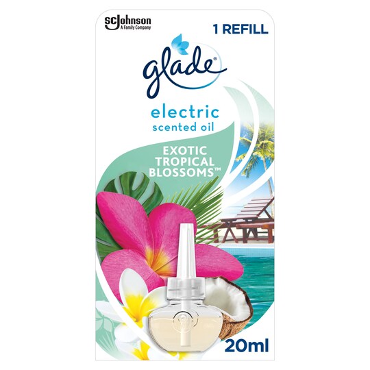 Glade Electric Refill Tropical Blossoms Oil Plugin 20Ml Tesco Groceries