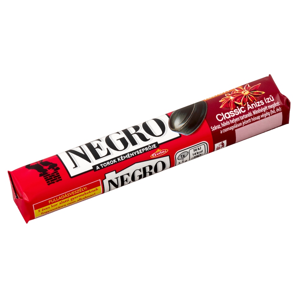 Győri Negro Classic ánizs ízű töltött keménycukorka 33,5 g  1. kép