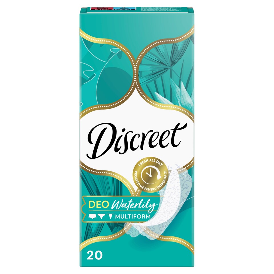 Discreet Légáteresztő Multiform Waterlilly Tisztasági Betétek x20  1. kép