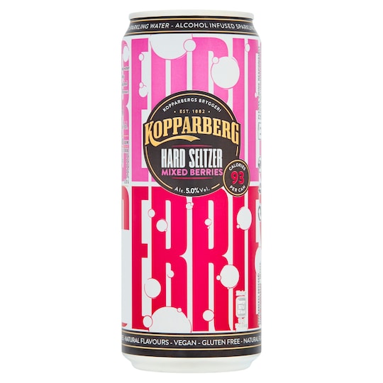 Kopparberg Hard Seltzer Mixed Berries 330Ml Tesco Groceries