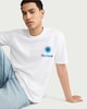 image 1 of F&F Pure Cotton Sole Eterno T-Shirt in White