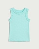 image 4 of F&F Girls Cotton Rich Heart Print Vest in Green