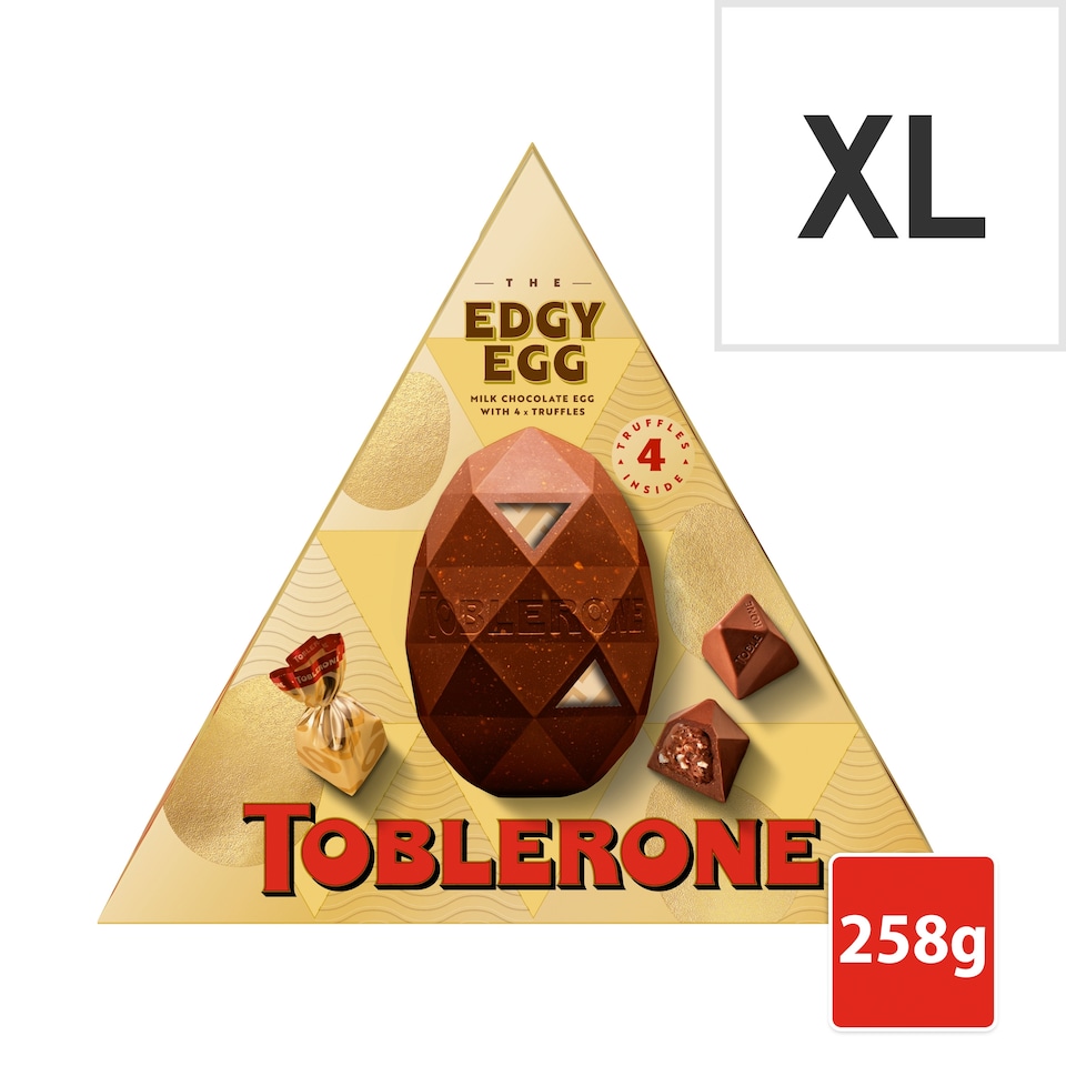 Toblerone The Edgy Egg Milk Chocolate With Truffles 258g
