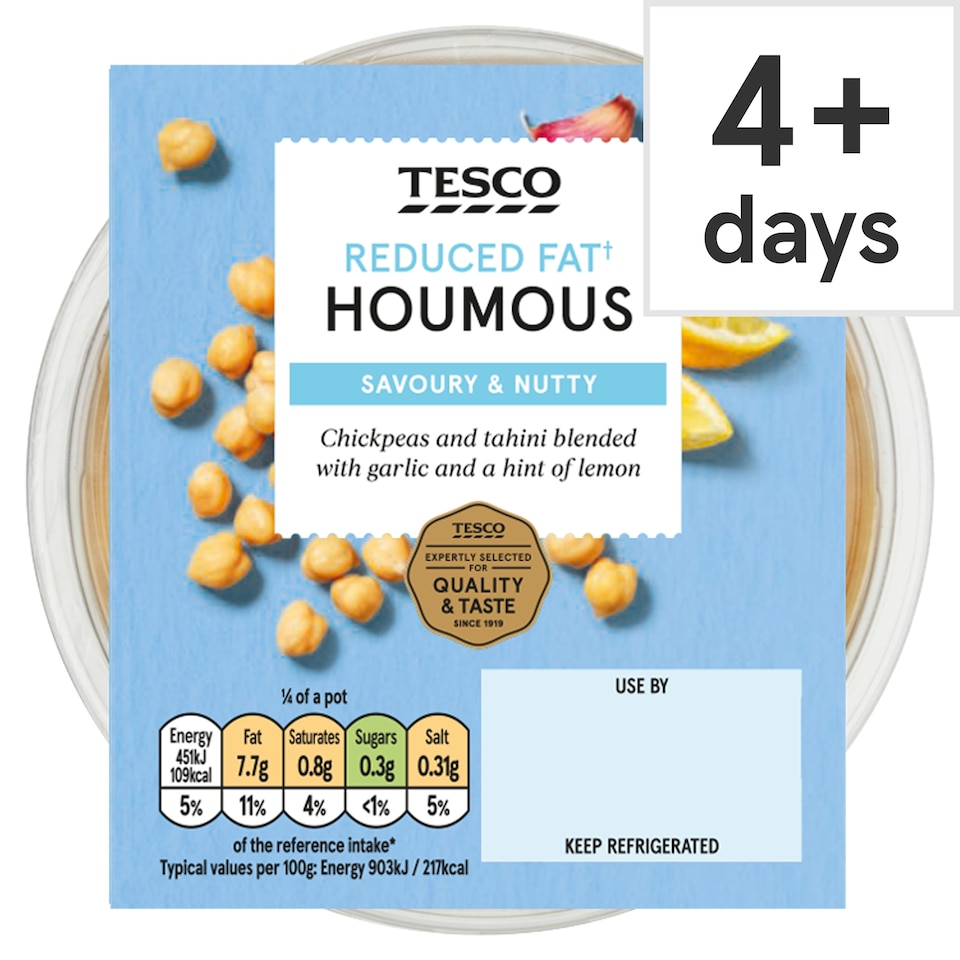 Tesco Reduced Fat Houmous 200g