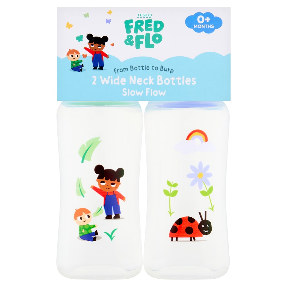 image 1 of Fred & Flo Wide Neck Bottle 2 X 250Ml