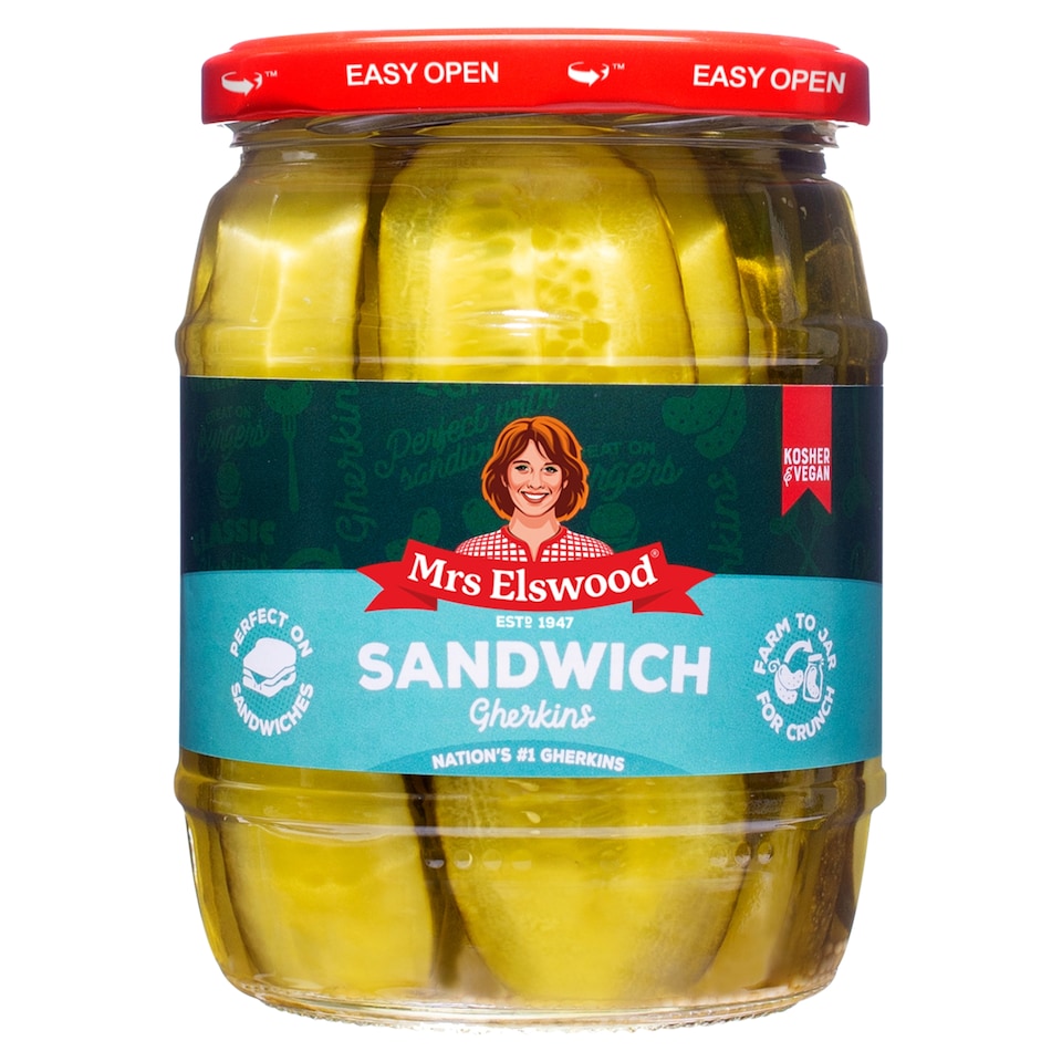 Mrs Elswood Sandwich Slices Cucumbers 540G