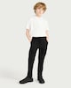 image 1 of F&F School Boys 2-Pack Skinny Fit Trousers in Black