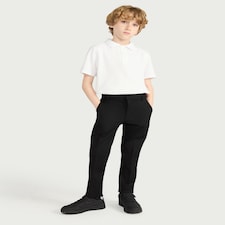 F&F School Boys 2-Pack Skinny Fit Trousers in Black