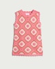 image 1 of F&F Baby Cotton Rich Crochet-Look Floral Dress in Pink