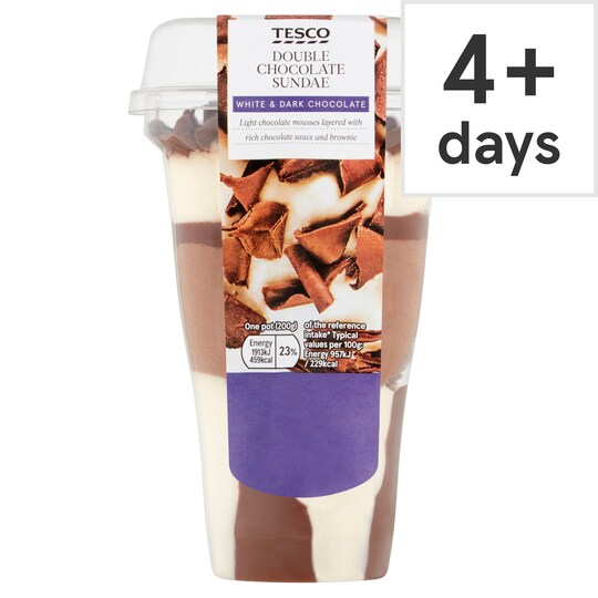 Tesco Double Chocolate Chocolate Sundae 200G Tesco Groceries
